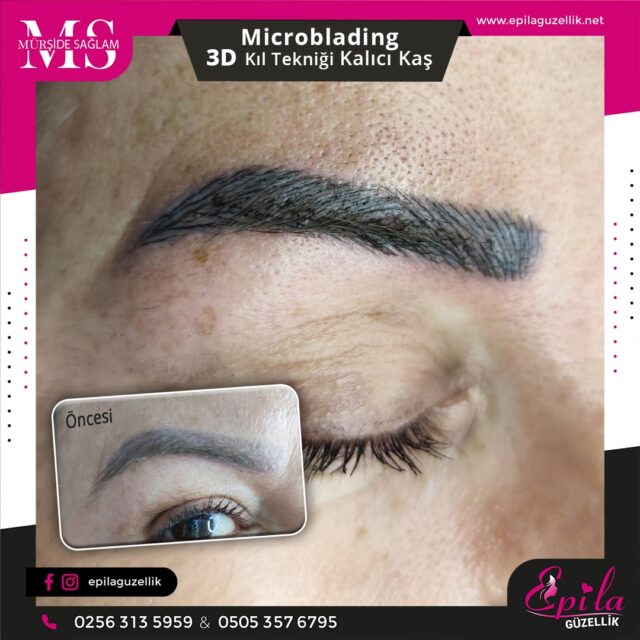 Nazilli - Microblading 3D Kıl Tekniği Kalıcı Kaş Kontürü