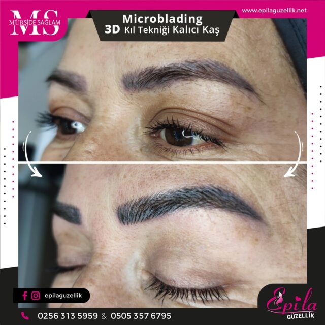 Nazilli - Microblading 3D Kıl Tekniği Kalıcı Kaş Kontürü