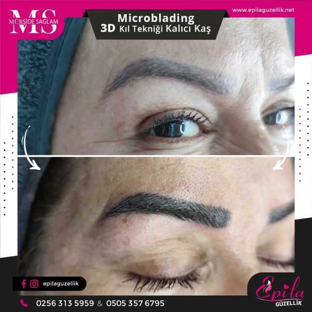 Nazilli - Microblading 3D Kıl Tekniği Kalıcı Kaş Kontürü