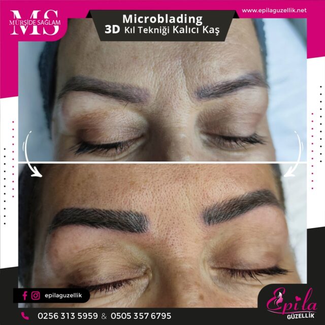 Nazilli - Microblading 3D Kıl Tekniği Kalıcı Kaş Kontürü