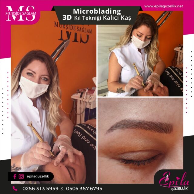 Nazilli - Microblading 3D Kıl Tekniği Kalıcı Kaş Kontürü