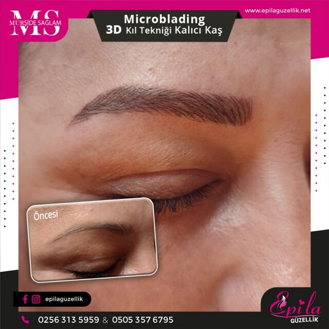 Nazilli - Microblading 3D Kıl Tekniği Kalıcı Kaş Kontürü