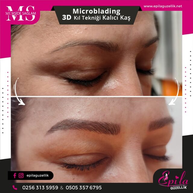 Nazilli - Microblading 3D Kıl Tekniği Kalıcı Kaş Kontürü