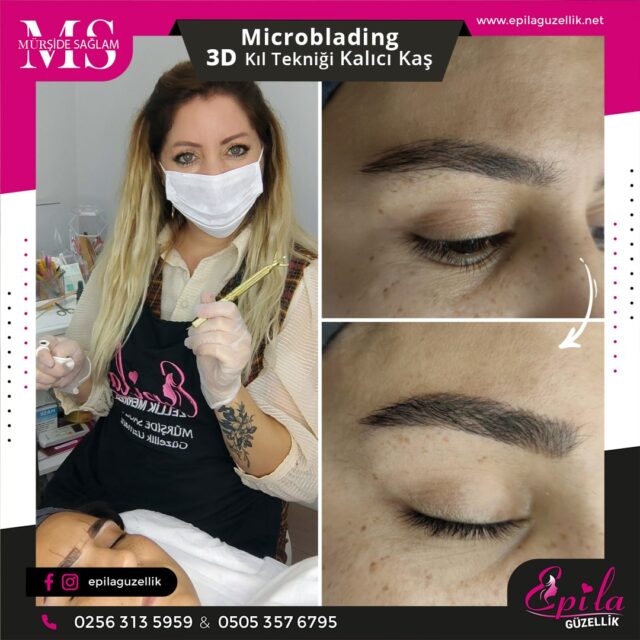 Nazilli - Microblading 3D Kıl Tekniği Kalıcı Kaş Kontürü