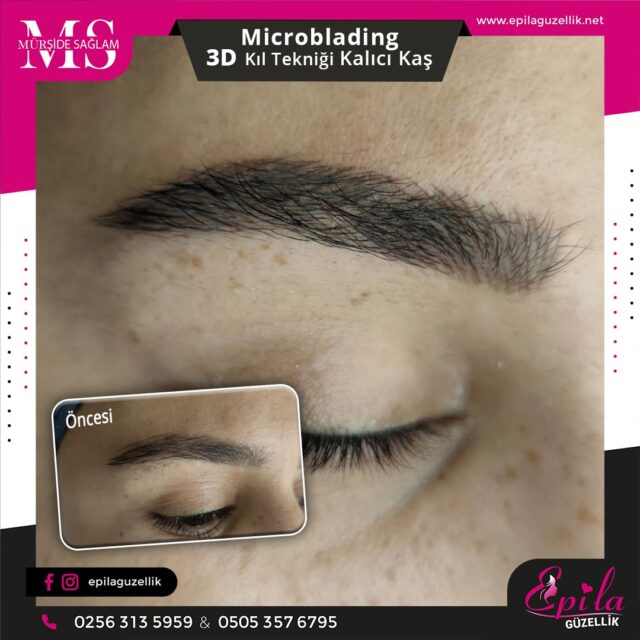 Nazilli - Microblading 3D Kıl Tekniği Kalıcı Kaş Kontürü