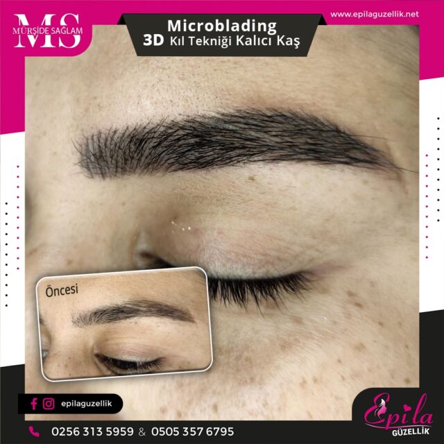 Nazilli - Microblading 3D Kıl Tekniği Kalıcı Kaş Kontürü