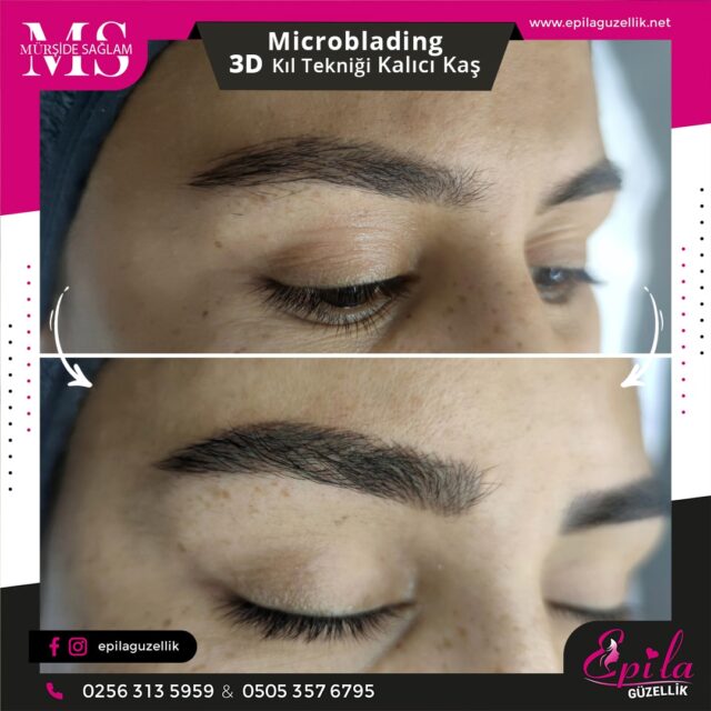 Nazilli - Microblading 3D Kıl Tekniği Kalıcı Kaş Kontürü