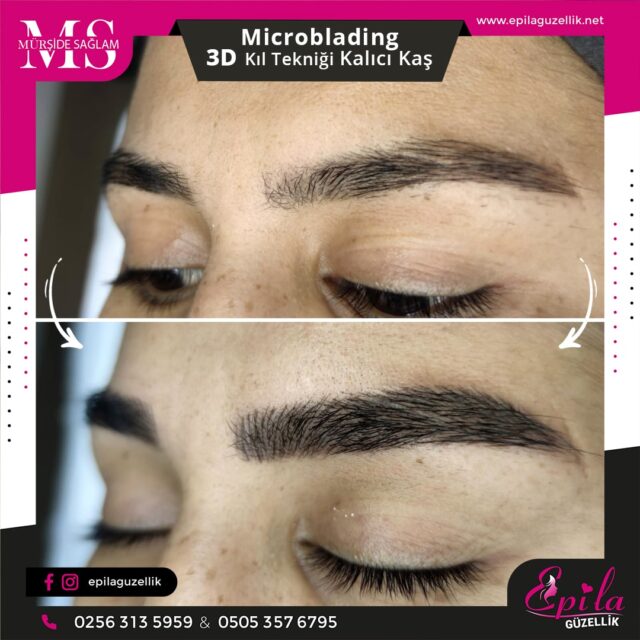 Nazilli - Microblading 3D Kıl Tekniği Kalıcı Kaş Kontürü