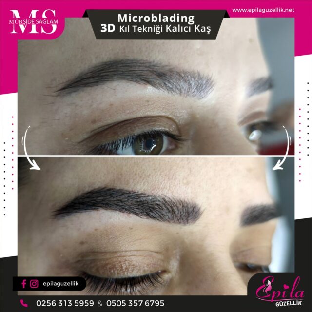 Nazilli - Microblading 3D Kıl Tekniği Kalıcı Kaş Kontürü