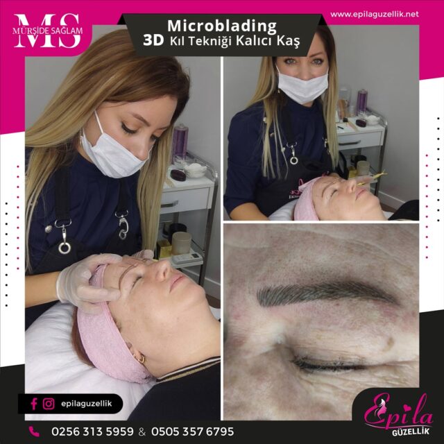 Nazilli - Microblading 3D Kıl Tekniği Kalıcı Kaş Kontürü