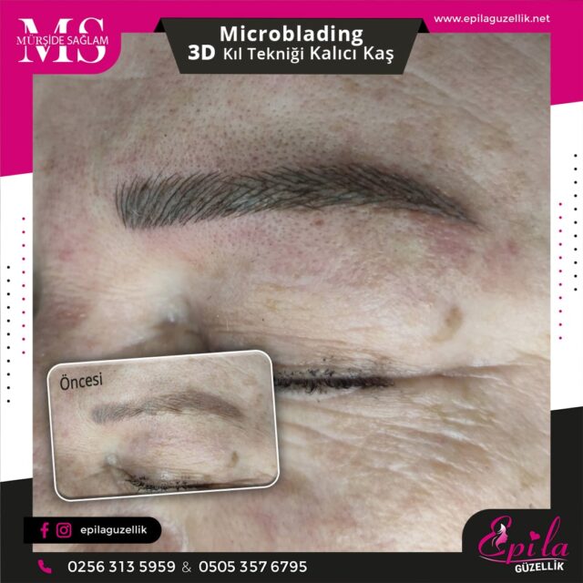 Nazilli - Microblading 3D Kıl Tekniği Kalıcı Kaş Kontürü