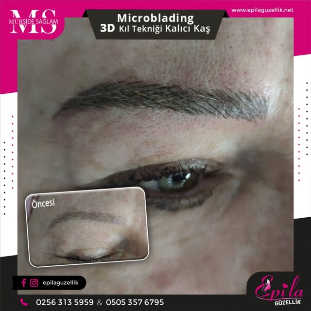 Nazilli - Microblading 3D Kıl Tekniği Kalıcı Kaş Kontürü