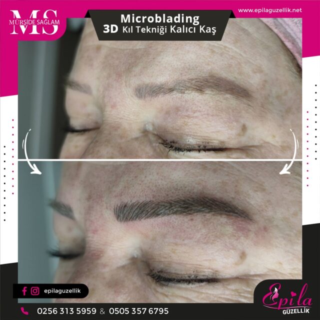 Nazilli - Microblading 3D Kıl Tekniği Kalıcı Kaş Kontürü