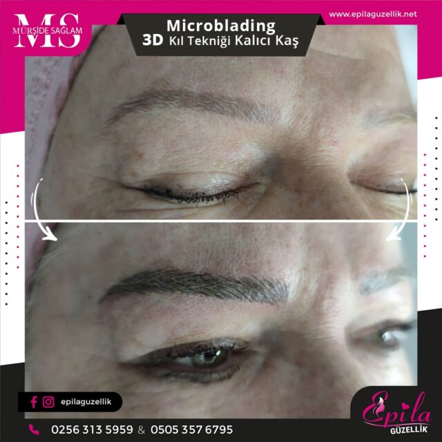 Nazilli - Microblading 3D Kıl Tekniği Kalıcı Kaş Kontürü