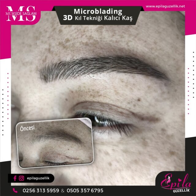 Nazilli - Microblading 3D Kıl Tekniği Kalıcı Kaş Kontürü