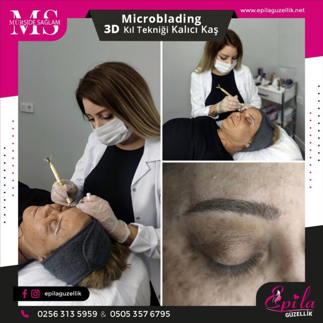 Nazilli - Microblading 3D Kıl Tekniği Kalıcı Kaş Kontürü