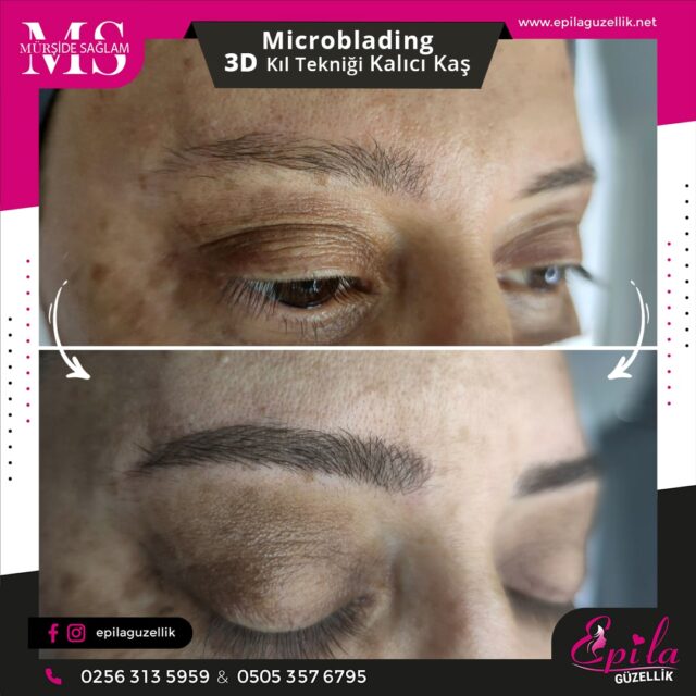 Nazilli - Microblading 3D Kıl Tekniği Kalıcı Kaş Kontürü