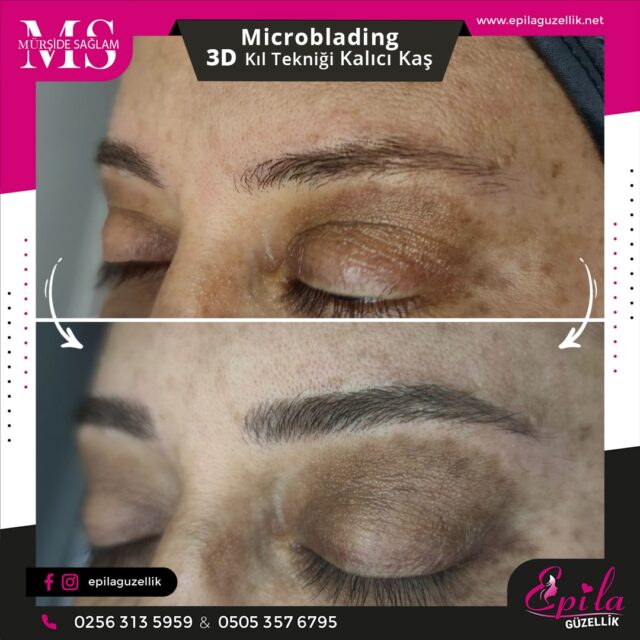 Nazilli - Microblading 3D Kıl Tekniği Kalıcı Kaş Kontürü