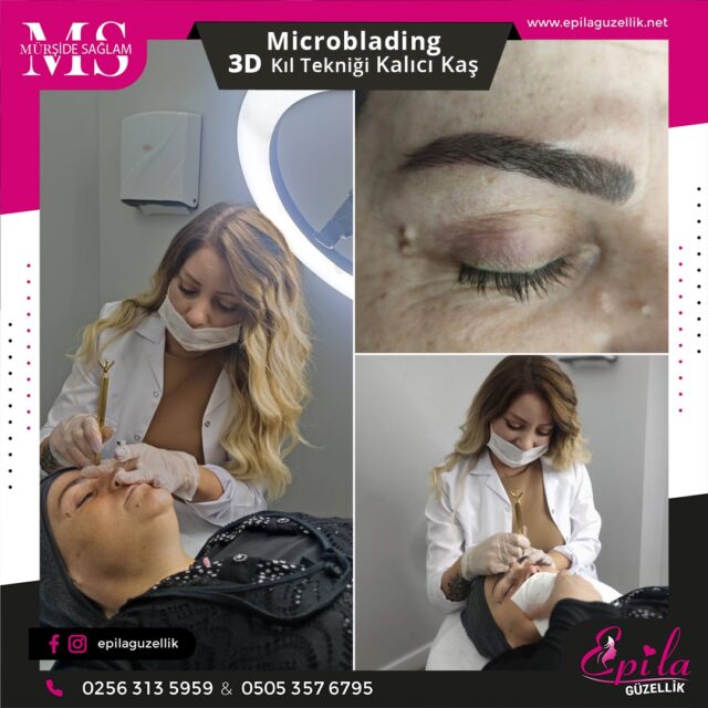 Nazilli - Microblading 3D Kıl Tekniği Kalıcı Kaş Kontürü