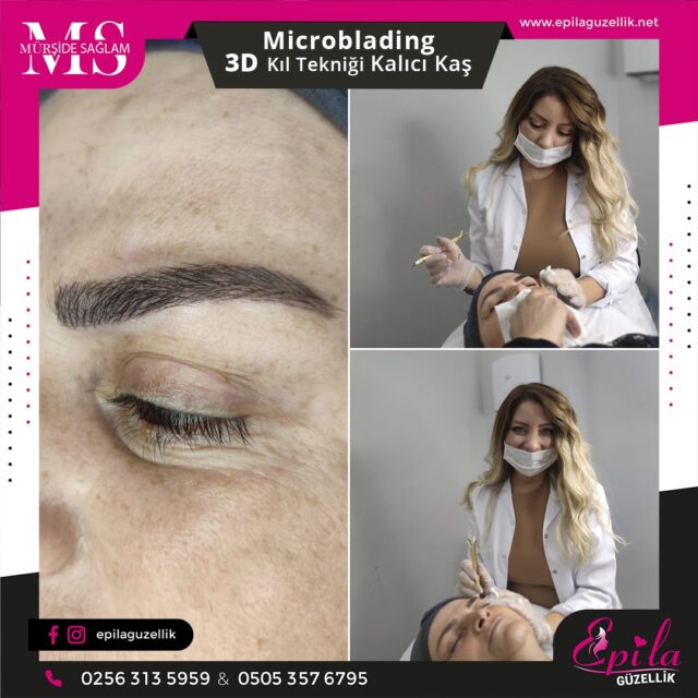 Nazilli - Microblading 3D Kıl Tekniği Kalıcı Kaş Kontürü