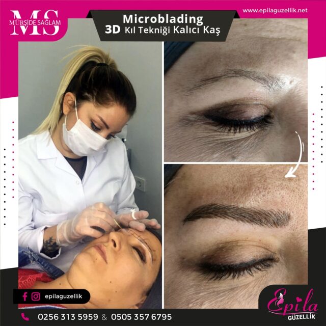 Nazilli - Microblading 3D Kıl Tekniği Kalıcı Kaş Kontürü