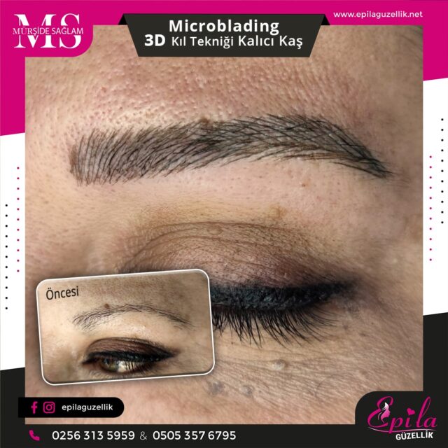 Nazilli - Microblading 3D Kıl Tekniği Kalıcı Kaş Kontürü