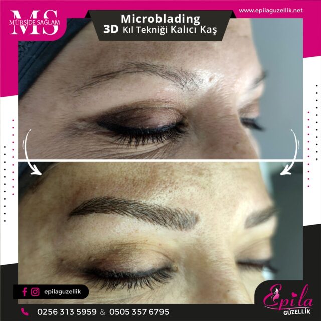 Nazilli - Microblading 3D Kıl Tekniği Kalıcı Kaş Kontürü