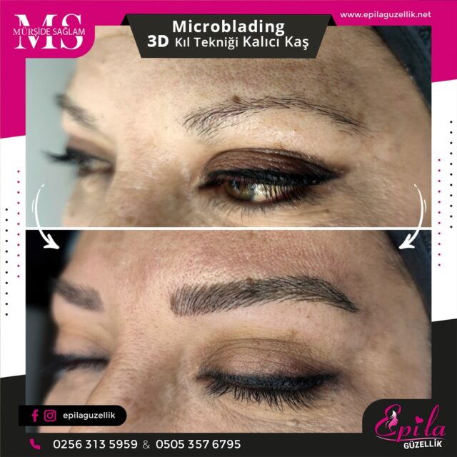 Nazilli - Microblading 3D Kıl Tekniği Kalıcı Kaş Kontürü