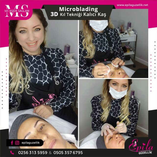 Nazilli - Microblading 3D Kıl Tekniği Kalıcı Kaş Kontürü