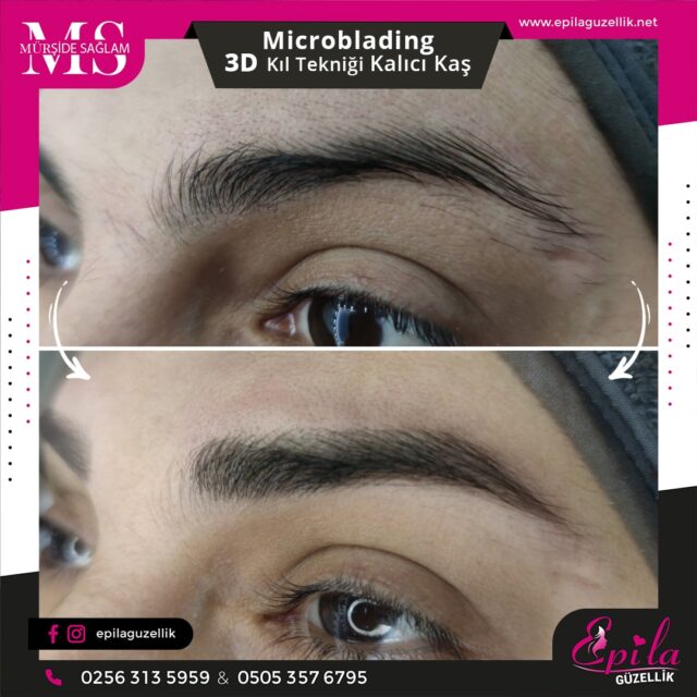 Nazilli - Microblading 3D Kıl Tekniği Kalıcı Kaş Kontürü