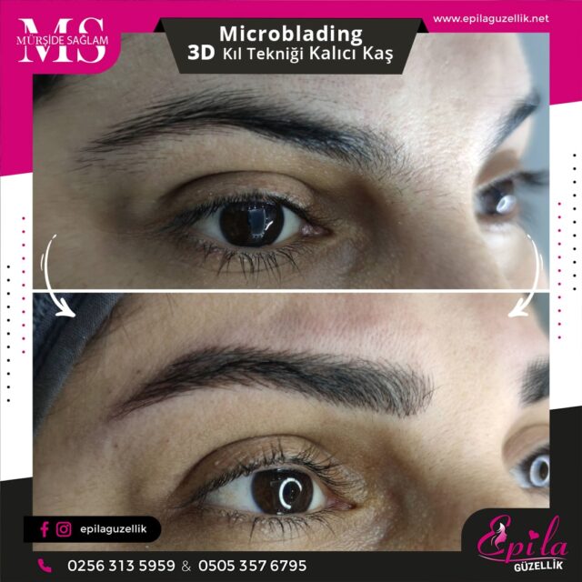 Nazilli - Microblading 3D Kıl Tekniği Kalıcı Kaş Kontürü