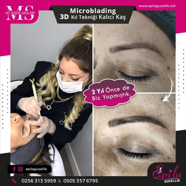 Nazilli - Microblading 3D Kıl Tekniği Kalıcı Kaş Kontürü