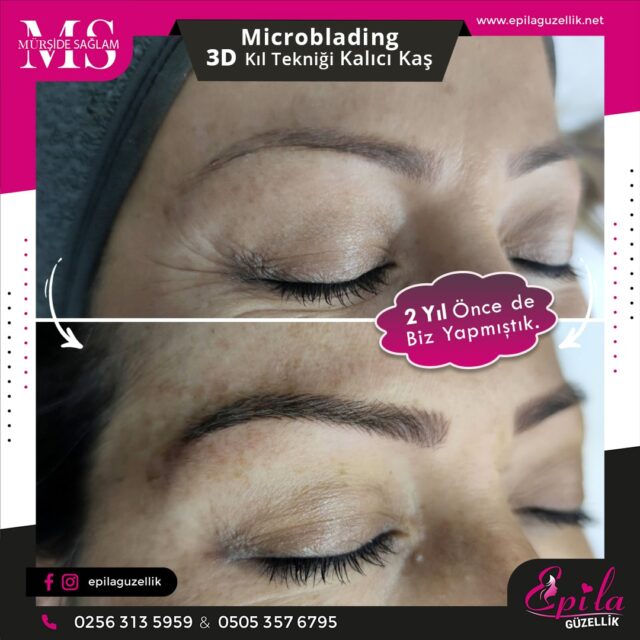 Nazilli - Microblading 3D Kıl Tekniği Kalıcı Kaş Kontürü