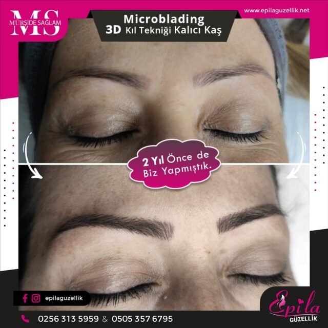 Nazilli - Microblading 3D Kıl Tekniği Kalıcı Kaş Kontürü