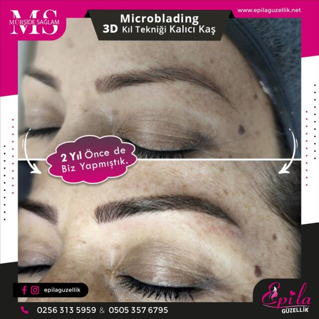 Nazilli - Microblading 3D Kıl Tekniği Kalıcı Kaş Kontürü