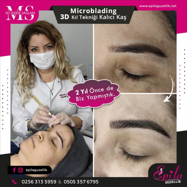 Nazilli - Microblading 3D Kıl Tekniği Kalıcı Kaş Kontürü