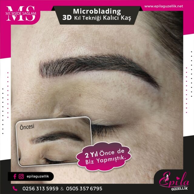 Nazilli - Microblading 3D Kıl Tekniği Kalıcı Kaş Kontürü