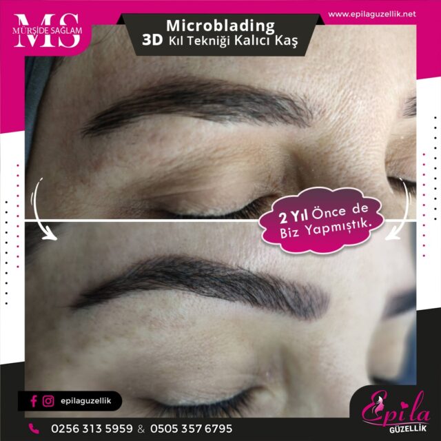 Nazilli - Microblading 3D Kıl Tekniği Kalıcı Kaş Kontürü