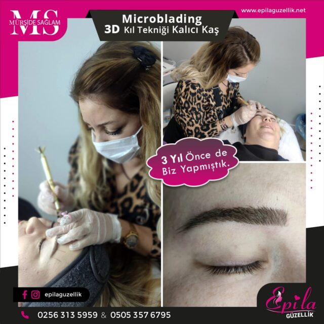 Nazilli - Microblading 3D Kıl Tekniği Kalıcı Kaş Kontürü