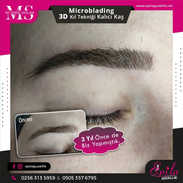 Nazilli - Microblading 3D Kıl Tekniği Kalıcı Kaş Kontürü