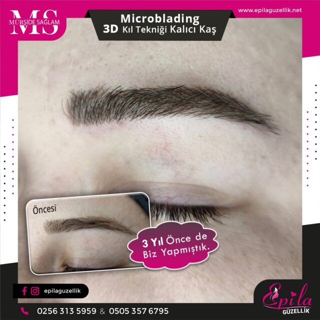 Nazilli - Microblading 3D Kıl Tekniği Kalıcı Kaş Kontürü