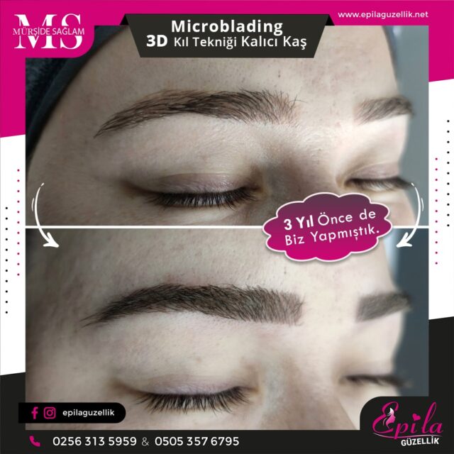 Nazilli - Microblading 3D Kıl Tekniği Kalıcı Kaş Kontürü