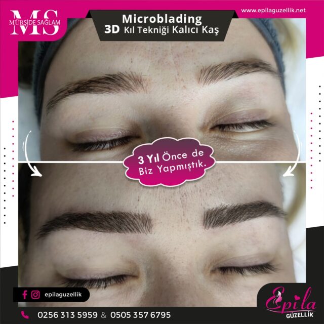 Nazilli - Microblading 3D Kıl Tekniği Kalıcı Kaş Kontürü