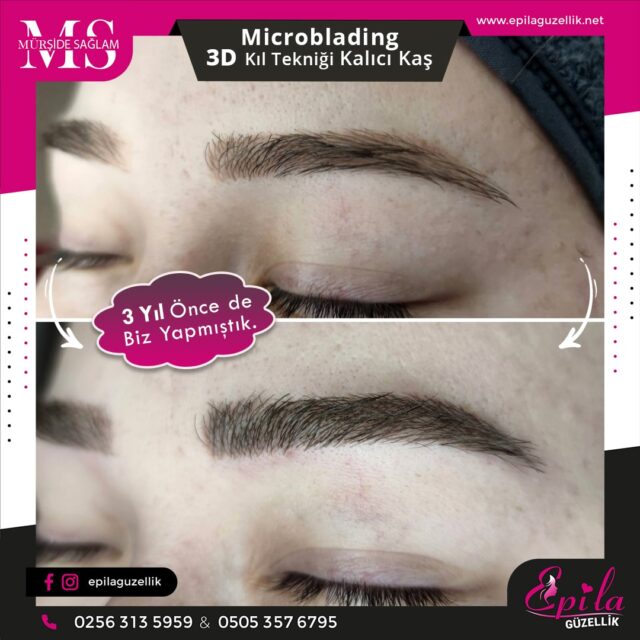 Nazilli - Microblading 3D Kıl Tekniği Kalıcı Kaş Kontürü