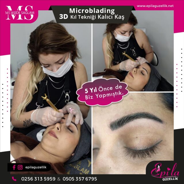 Nazilli - Microblading 3D Kıl Tekniği Kalıcı Kaş Kontürü