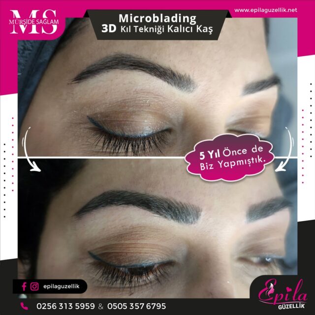 Nazilli - Microblading 3D Kıl Tekniği Kalıcı Kaş Kontürü