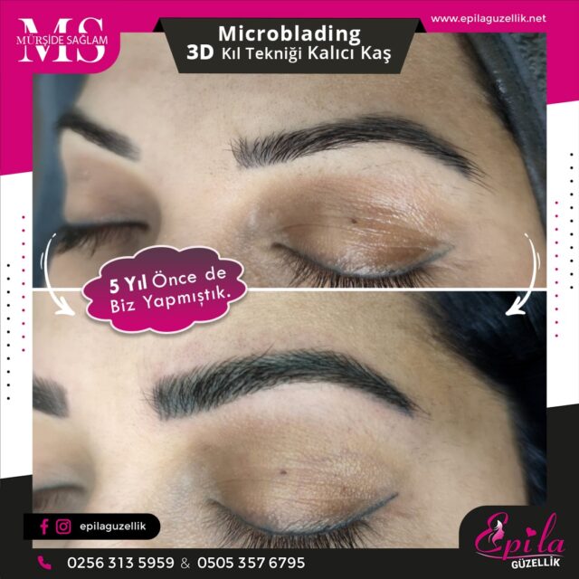 Nazilli - Microblading 3D Kıl Tekniği Kalıcı Kaş Kontürü