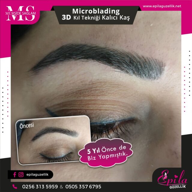 Nazilli - Microblading 3D Kıl Tekniği Kalıcı Kaş Kontürü