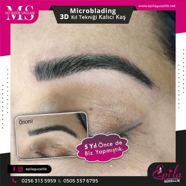 Nazilli - Microblading 3D Kıl Tekniği Kalıcı Kaş Kontürü