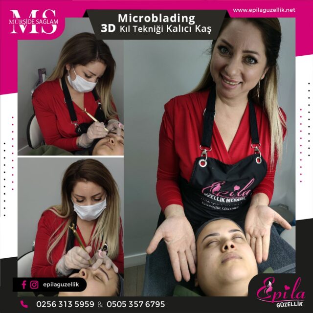 Nazilli - Microblading 3D Kıl Tekniği Kalıcı Kaş Kontürü